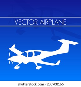 shadow of airplane, Vector graphic