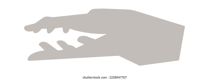 Shadow animal flat icon Crocodile silhouette. Vector illustration