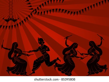 Shadow art graba dancer in sun set