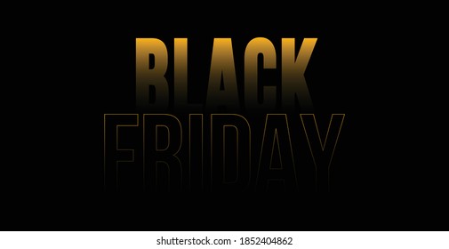 Shadow Balck Friday Yellow for grow up your sales on Black Friday. Efeito de texto com sombra, para vendas ou assinatura de campanha durante a Black Friday, november, novembro