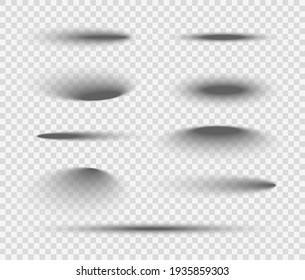 Shadow ball circle round vector bottom floor shadow. Oval shade ellipse illustration - Shutterstock ID 1935859303