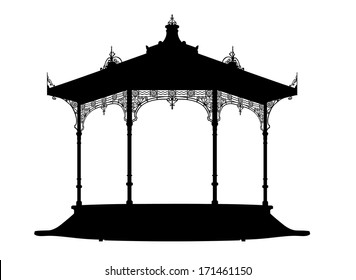 Shadow of a bandstand