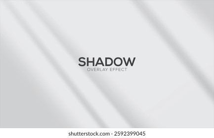 Shadow blinds. Sun light from window. Overlay effect. Shade jalousie transparent. Isolated background. Window blind. Reflection shadows on wall. Realistic soft shade. Horizontal shading mockup. Vector