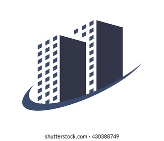 Shadow Building Skyscraper Cityscape Architecture Image Stock Vector ...