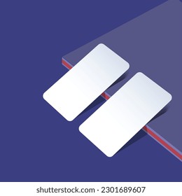 Shadow Business Card Mockup Design.