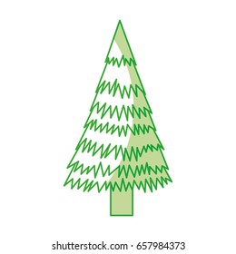 shadow christmas tree cartoon