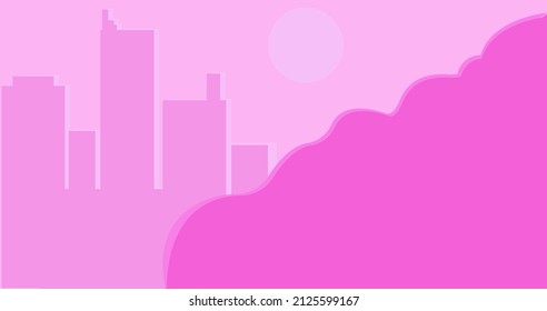 
sombra desde el espacio de la ciudad para el texto rosa. esquema de construcción