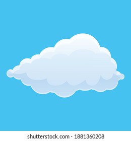 Shadow cloud icon. Cartoon of shadow cloud vector icon for web design isolated on white background