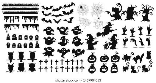 The shadow collection of ghosts decorate the website in the Halloween festival.