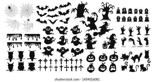 The shadow collection of ghosts decorate the website in the Halloween festival.