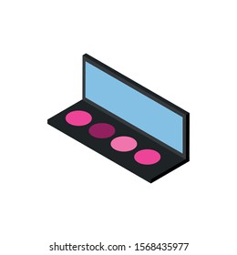 shadow colors makeup product isolated icon vector illustration design