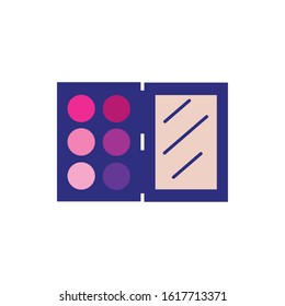 shadow colors makeup product isolated icon vector illustration design