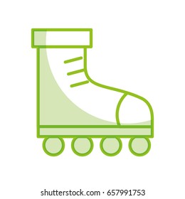 shadow cute ice skate cartoon