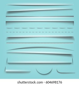 Shadow Effect Collection With Gradient Mesh, Vector Illustration