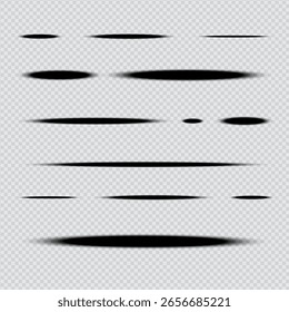 Shadow effect lines design elements