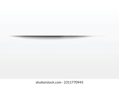 Shadow effect. Realistic blurred edges shadow of isolated template. Rectangular val drop shadow for any vector objects