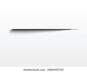 Shadow effect. Realistic blurred edges shadow of isolated template. Rectangular val drop shadow for any vector objects