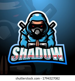 Shadow esport mascot logo design