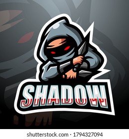 Shadow esport mascot logo design