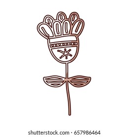 shadow flower cartoon vector