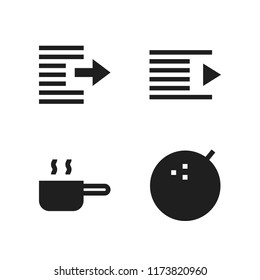 shadow icon. 4 shadow vector icons set. lime, right indent and pan icons for web and design about shadow theme