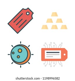 shadow icon set. vector set about eclipse, gold and tag icons set.