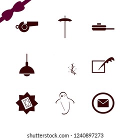 shadow icon. shadow vector icons set whistle, chandelier, pandemic virus strand and feather