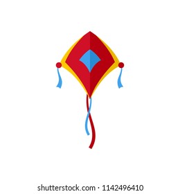 Shadow kite icon. Flat illustration of shadow kite vector icon for web isolated on white