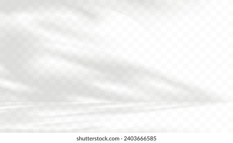 Shadow Leaf, Leaves Overlay From Tree Light And Branch, Background Isolated Texture With Bokeh On Wall, Pattern Vector Design For Summer, Natural Botanical Silhouette, Sunlight Effect And Copy Space