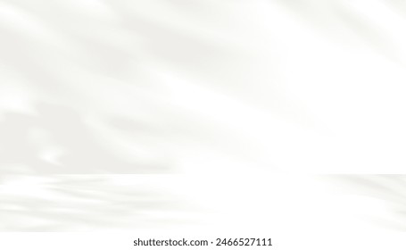 Shadow Leaf, Leaves Overlay From Tree Light And Branch, Background Isolated Texture With Bokeh On Wall, Pattern Vector Design For Summer, Natural Botanical Silhouette, Sunlight Effect And Copy Space