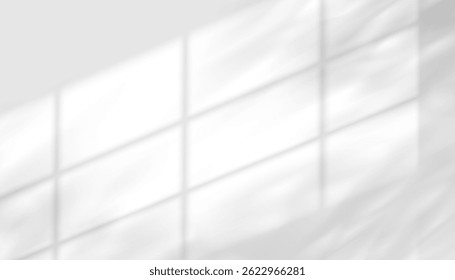 Shadow Leaf, Leaves Overlay From Tree Light And Branch, Background Isolated Texture With Bokeh On Wall, Pattern Vector Design For Summer, Natural Botanical Silhouette, Sunlight Effect And Copy Space