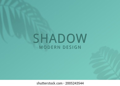 Shadow of leaves from window. Shadow palm leaf isolated on transparent background for effect overlay. Shade tropic plant for design prints. Sun light. Reflected on wall. Shading on mockup. Vector