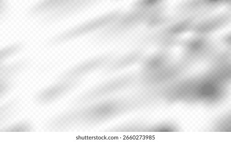 Shadow Light Overlay On Wall Space With Sun, Summer Product Background Effect, Gray Pattern Vector Texture Design Isolated For Cosmetic Display, Advertising Mockup, Banner And Presentation.