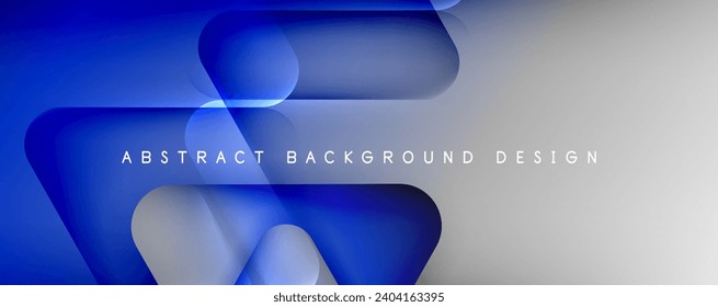 Shadow and Light Triangle Background. Dynamic Geometric Template. Glass Transparent Triangles