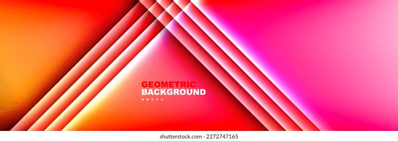 Shadow lines on gradient geometric abstract background. Vector Illustration For Wallpaper, Banner, Background, Card, Book Illustration, landing page
