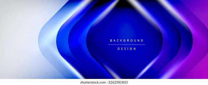 Shadow lines vector techno banner and light effects. Techno Illustration For Wallpaper, Banner, Background, Card, Book Illustration, landing page