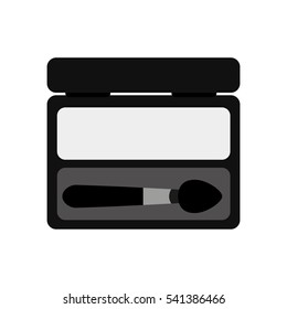 shadow make-up product isolated icon vector illustration design