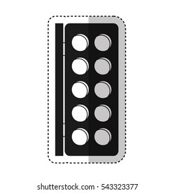 shadow make-up product isolated icon vector illustration design