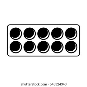 shadow make-up product isolated icon vector illustration design