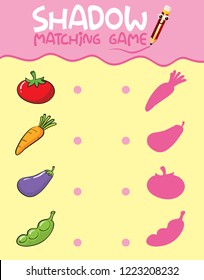 Ilustración de la plantilla de juego coincidente