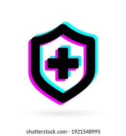 shadow medical shield logo icon