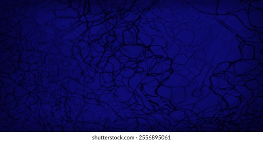 Shadow neural network in dark blue background, black nerve pattern illustration suitable for presentation backgrounds, wallpapers and motion graphics.