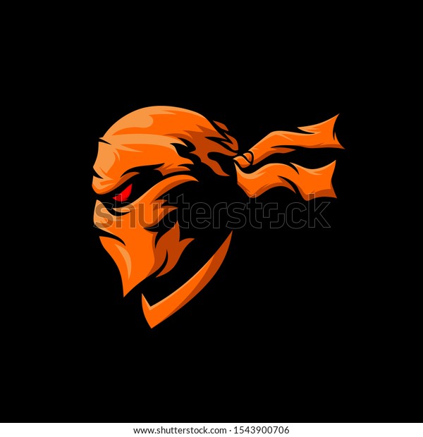 Shadow Ninja Logo Esport Gaming Isolated Stock Vector Royalty Free