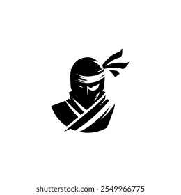 Sombra logotipo ninja para venda.