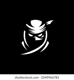 Sombra logotipo ninja para venda.