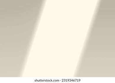 Shadow overlay effect. Applicable for mockups. Soft shadow layout. Soft, warm, beige, cream color. Realistic geometric shadows. Vector illustration