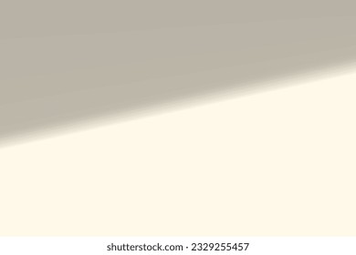 Shadow overlay effect. Applicable for mockups. Soft shadow layout. Soft, warm, beige, cream color. Realistic geometric shadows. Vector illustration