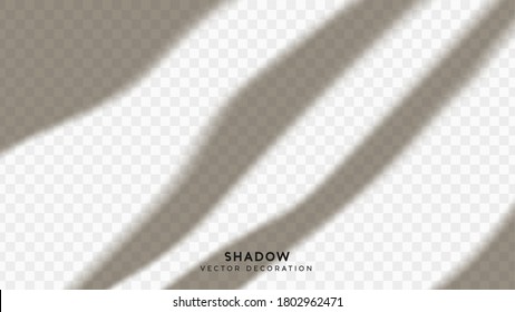 Schattenüberlagerung. Effekt von helltransparentem Schatten. Realistische kreative Illusionen mit reflektierenden Effekten. Overlay zum Hinzufügen von Szenenbeleuchtung zu Ihren Bildern. Einzelnes Element für Design. Vektorgrafik.