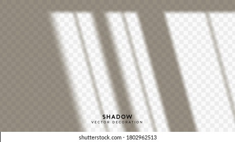 Schattenüberlagerung. Effekt von helltransparentem Schatten. Realistische kreative Illusionen mit reflektierenden Effekten. Overlay zum Hinzufügen von Szenenbeleuchtung zu Ihren Bildern. Einzelnes Element für Design. Vektorgrafik.