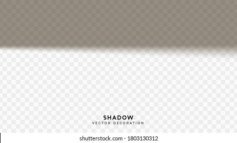 Shadow overlay. Effect light transparent shadow. Realistic creating reflective effect illusions. Overlay for adding scene lighting to your images. Vector illustration.